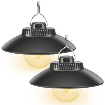 Акумуляторний кемпінговий ліхтар, 2 світлодіодні кемпінгові ліхтарі з гачком, водонепроникний, USB-акумуляторний кемпінговий ліхтар, підвісний світлодіодний кемпінговий ліхтар, ліхтар для кемпінгового намету для надзвичайних ситуацій у кемпінгу