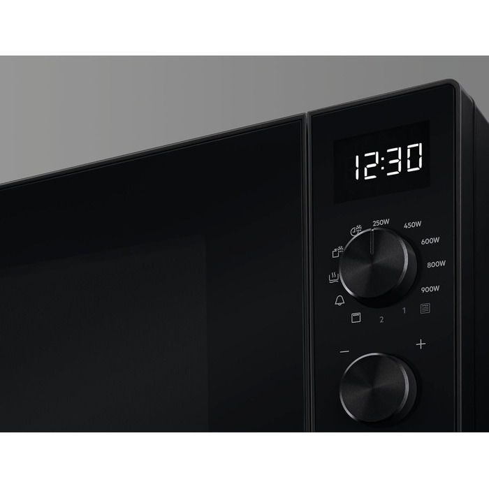 Окремо стояча мікрохвильова піч AEG / MFB252DB / гриль / 25 л/розморожування / 900 Вт/LED-підсвічування/Чорний
