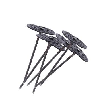 Сталеві анкери LINZI, садові сітки, кріплення для сітки, кріплення кілочків, скоби, штифти, ландшафтні кілки для дерну з шайбами, 100 шт.