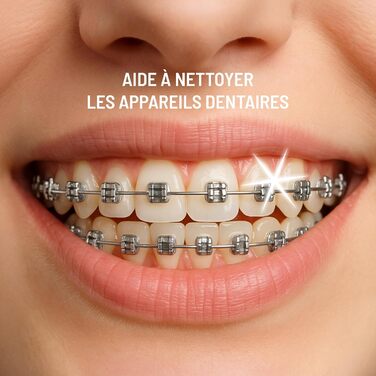 Електрична зубна щітка 3-в-1 Щітки Іригатор Очищення від накипу 48 000 вібрацій/хв USB-перезарядка Для чутливих ясен та брекет-систем