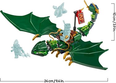 Конструктор LEGO Ninjago 71829, Зелений Лісовий Дракон Ллойда, 128 деталей