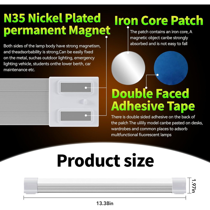 Світлодіодний ліхтар для кемпінгу LETOUR, магнітний ліхтар для кемпінгу, 5 рівнів регулювання яскравості, ліхтар з USB-акумулятором, акумуляторний вуличний ліхтар із зовнішнім акумулятором ємністю 10400 мАг, 80 годин роботи, 120 Вт