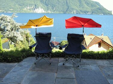 Складаний алюмінієвий кемпінговий стіл - STABIELO - Ширина 40 x 80 Довжина - 32/61 - з регульованими ніжками