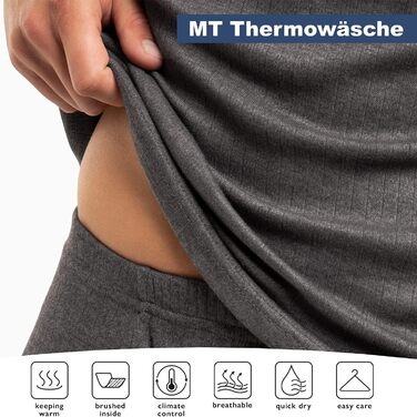 Чоловічий комплект лижної та термобілизни MT - довга білизна Soft Inside, 3XL, чорний