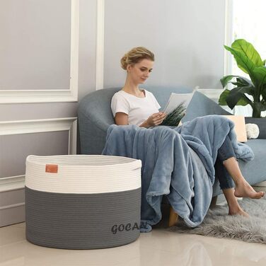 Кошик для зберігання велика корзина для білизни D55XH35см кошик для збору білизни кошик для зберігання ковдр подушок кошики для од