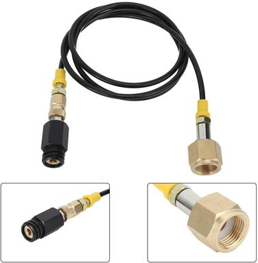 М W21.8-14 DIN477 Адаптер бака CO2 Комплект шлангів високого тиску для соди Аксесуари для домашнього офісу - насолоджуйтесь газованою водою вдома, 1,5