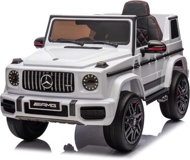 Дитячий електромобіль FINOOS Mercedes G63 AMG XL, 24V, 4х4 електричний дитячий автомобіль з пультом дистанційного керування, шкіря