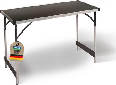 Багатофункціональний стіл Professional Регульований по висоті багатофункціональний стіл 60 x 100 см - Туристичний стіл, розкладний стіл, ринковий стіл, бічний столик для кемпінгу, в саду або для фестивалів та ринків 100 x 60 x 90 см - Одинарний стіл 100 x