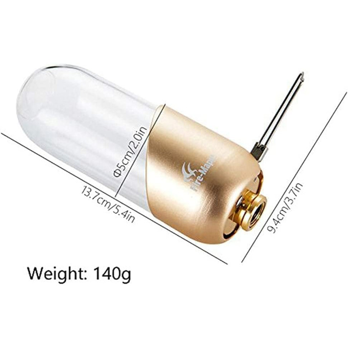 Газовий ліхтар для кемпінгу Fire-Maple, скляний, сталевий, алюмінієвий, пропановий або ізобутановий, регульована яскравість, кемпінговий ліхтар, не потрібен пальто, туристичне спорядження, необхідне для надзвичайних ситуацій, помаранчевий