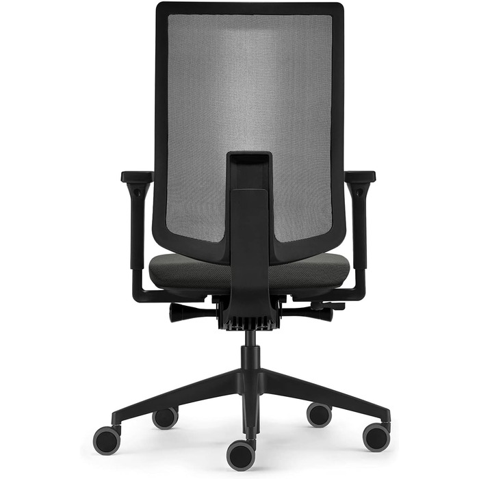 Ергономічне офісне крісло, сітчаста мембрана, антрацит, регульована висота Антрацит Базовий, 2