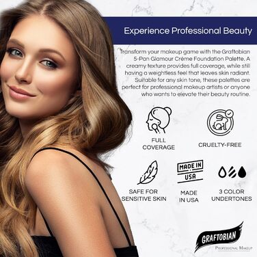 Палітра тональних кремів Graftobian (Cool #1)