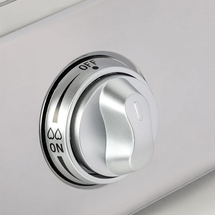 Газова кемпінгова плита з нержавіючої сталі потужністю 5,5 кВт, п&39єзоелектророзпалювання, датчик полум&39я, газовий шланг 150 см, регулятор тиску 50 мбар, емальована підставка для каструль (1 конфорка) Газова плита з 1 конфоркою