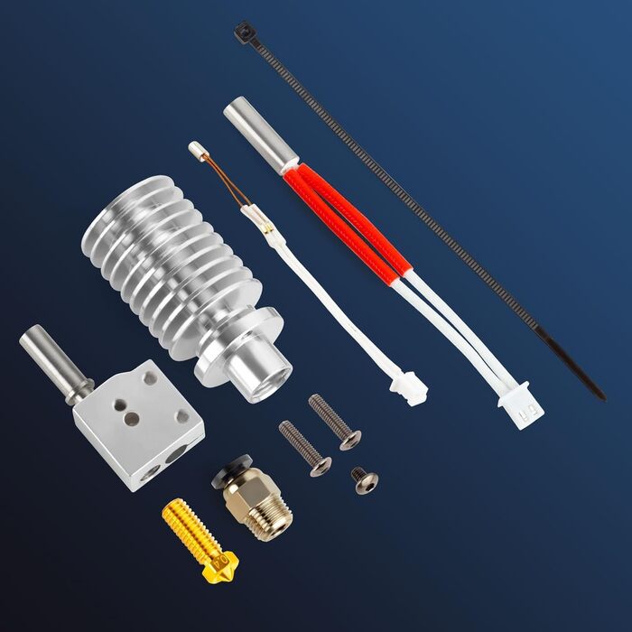 Принтер ANYCUBIC Vyper Hotend V5 J-Head Volcano Nozzle Print Head 24V Керамічний нагрівач Картридж підтримує високошвидкісний друк