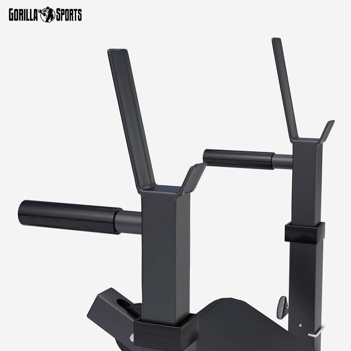 Багатофункціональна лава для штанги з регульованою стійкою для штанги, вежею для тяги найширшого хвата, верстатами &quotметелик&quot, згиначами ніг, чорний або білий колір - тренувальна лава, фітнес-станція, станція для тренувань