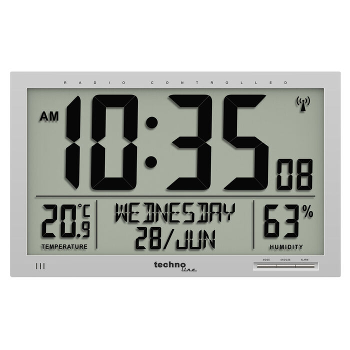 Годинник настінний Technoline WS8013 Silver (WS8013)