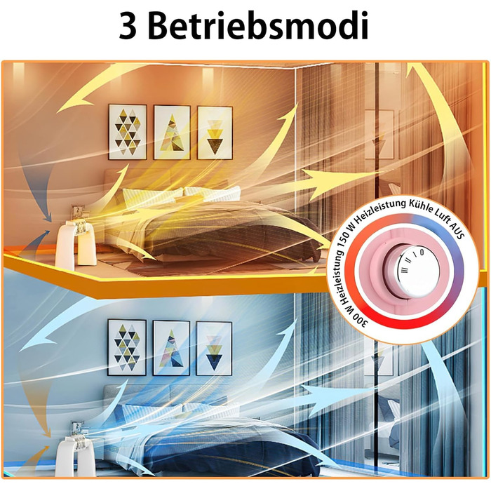 Енергозберігаючий електричний вентилятор-обігрівач, електрична грілка для ніг для офісного столу, грілка для ніг під столом, грілка для ніг потужністю 300 Вт з регульованою температурою термостата, подарунок для жінок та чоловіків, бежевий