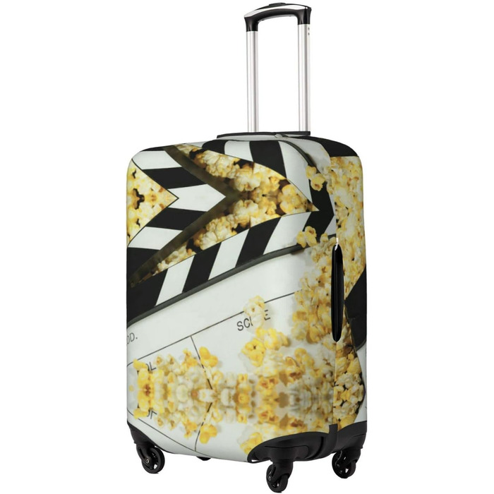 Чохол-рюкзак на багаж, еластичний, що миється, для подорожей та роботи (підходить для валіз розміром 45,7 - 81,3 см), Чорний, Середній