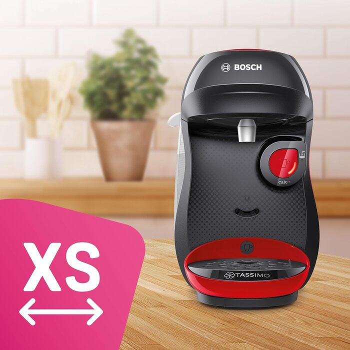 Кавоварка Bosch Tassimo Happy капсульна TAS1003, 70 напоїв, повністю автоматична, підходить для всіх чашок, компактна, 1400 Вт, че