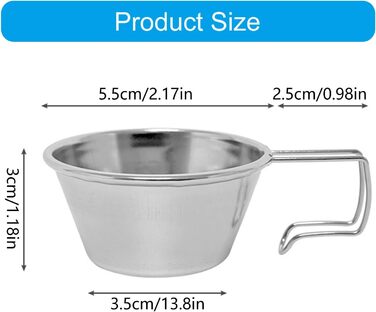 Корозійностійка кружка для активного відпочинку, 50 мл, безпечна для харчових продуктів, текстура з нержавіючої сталі, кава, підходить для гір та екскурсій, кава для походів