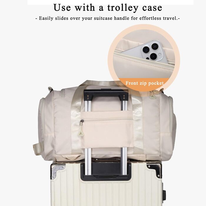 Спортивна сумка для жінок та чоловіків, дорожня сумка, спортивна сумка SUNYBLIS 40 л з відділенням для взуття, відділенням для вологи, водонепроникний спортивний рюкзак, тренувальна сумка з рюкзаком, сумка для вихідних, ручна поклажа, дорожня спортивна су