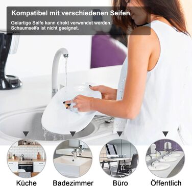 Автоматичний настінний дозатор мила з датчиком без сенсорного мила Диспенсер для мила Автоматичний електричний пластиковий дозатор