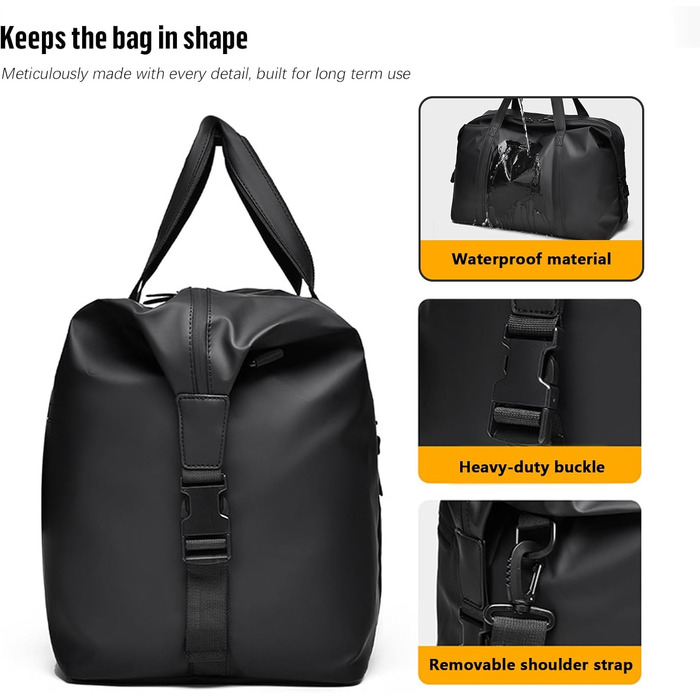 Дорожня сумка Ryanair для ручної поклажі 40x20x25, водонепроникна шкіряна дорожня сумка з ремінцем на плече