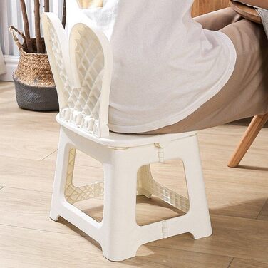 Складаний дитячий стілець зі спинкою, скандинавський табурет, пластиковий табурет-сходинка, робочий стілець, низький стілець для вітальні, меблі для патіо
