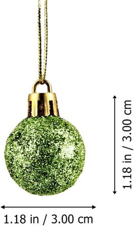 Ялинкові кулі 48 шт зелені Homoyoyo