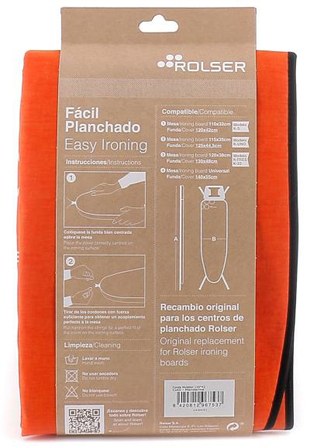 Чохол для прасувальної дошки Rolser Muleton Mandarina 140 x 55 см (FUR004-2089)