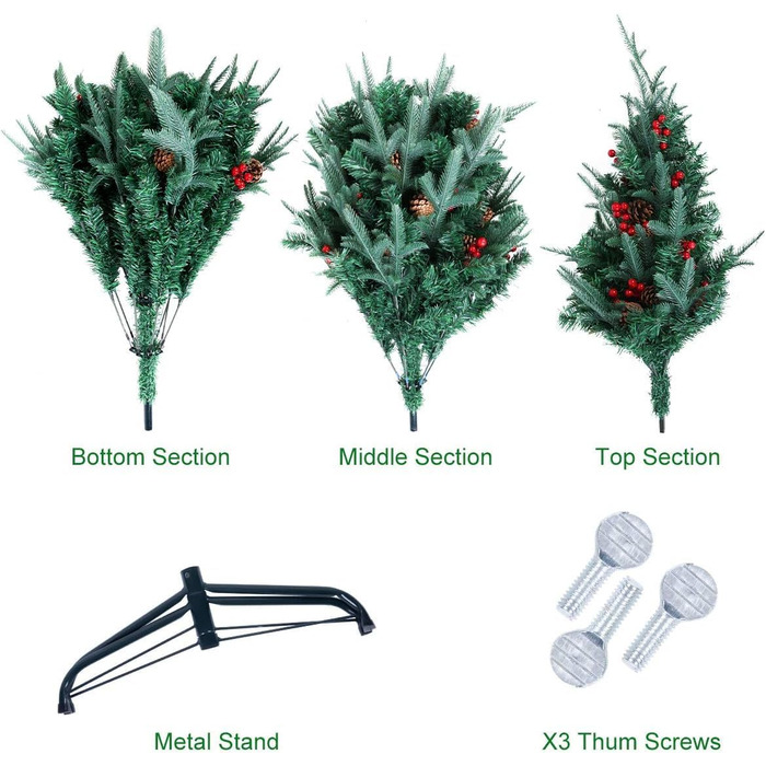 Штучні різдвяні ялинки 180 см himaly