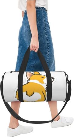 Містка дорожня сумка, легка та довговічна, ідеальний подарунок для подорожей, відпустки, ділових поїздок та іншого. З милим дизайном коргі. Універсальний розмір.