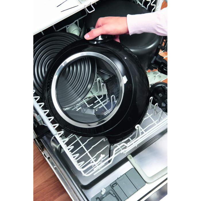 Аерофритюрниця Tefal YV9708 ActiFry Genius XL 2в1 з важелем для перемішування Переможець тесту 1,7 кг на 8 осіб 9 автоматичних меню 2 страви одночасно здорова фритюрниця без олії, чорна ActiFry Genius XL 2в1