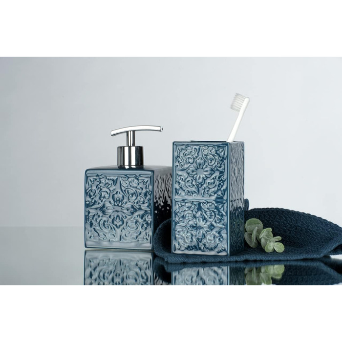 Дозатор для мила WENKO Mod. Cordoba, багаторазовий дозатор для рідкого мила, лосьйону або миючого засобу, виготовлений з високоякі