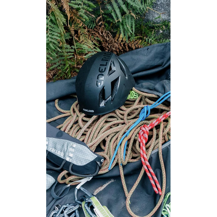 Шолом для скелелазіння Edelrid Zodiac 3R - розмір 55-61 см (зовнішня оболонка виготовлена з перероблених альпіністських мотузок) нічний