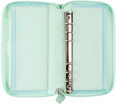 Органайзер на блискавці Filofax Saffiano Personal Compact 2022, Neo Mint Single