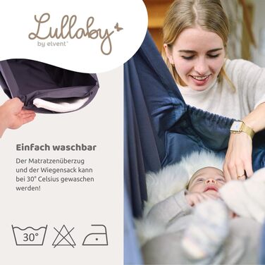 Набір колиска-гойдалка Lullaby Spring Cradle зі стендом та матрацом (Basalt Grey)