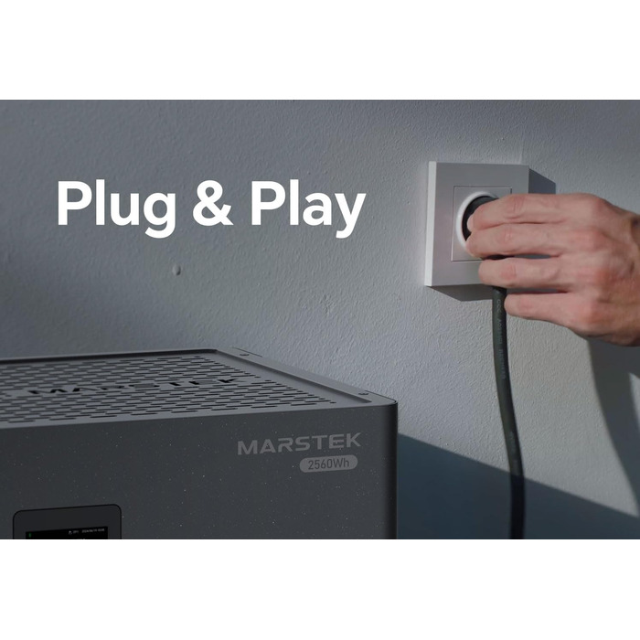 Балконна електростанція потужністю 2340 Вт з накопичувачем енергії 5120 Вт, 4 сонячні модулі зі скла по 450 Вт з накопичувачем енергії Marstek Jupiter C та розширювальною батареєю 5,12 кВтгод, фотоелектрична система для даху, будинку, балкону, саду