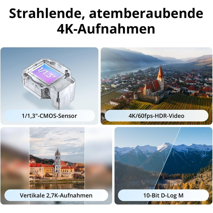 Дрон з камерою 4k для дорослих, міні дрон з камерою, &lt 249 г, функція дрон слідкуй за мною, передача відео на 13 км, ручний стар