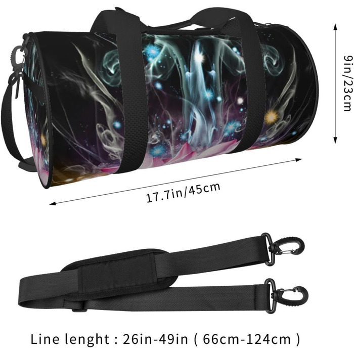 Дорожня сумка-лотус, стильна спортивна сумка для чоловіків та жінок, велика сумка для подорожей та спорту