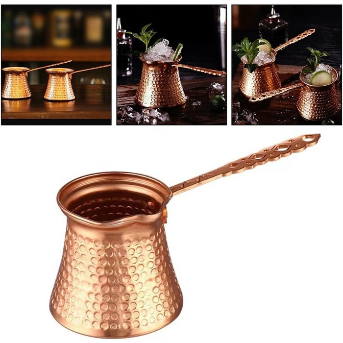 Турецька грецька арабська кавоварка Кавоварка з молотом Турецька мідна кавоварка Кавоварка з дерев'яною ручкою Турецька кавоварка