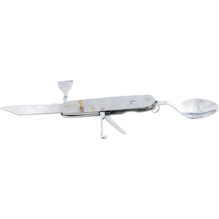 Кемпінговий ніж PEARL набір із 3 складних столових приборів з нержавіючої сталі 9-в-1 для кемпінгу та активного відпочинку (складні столові прибори для пікніка, кишеньковий ніж, складаний)