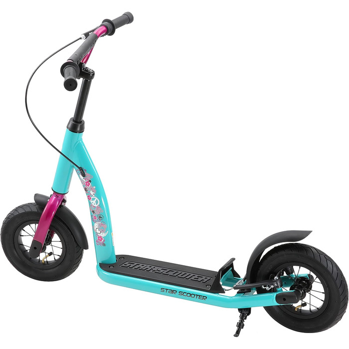 Дитячий педальний самокат від 5 років City Kick Scooter Повітряні шини регульовані по висоті 10-дюймові нове покоління м'ята