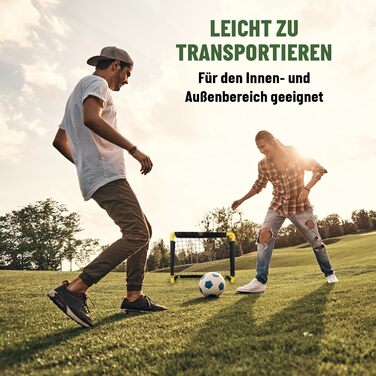 Футбольні ворота Umbro - Футбольні ворота 50 x 44 x 44 см - Складані футбольні ворота - Футбольні ворота для дітей садівництва - Футбольне тренувальне обладнання для використання в приміщенні та на вулиці - Чорний/Жовтий