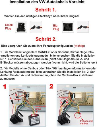 Автомобільне радіо ESSGOO Android 15 464G з бездротовим Android CarPlay для VW Golf MK5 MK6 Polo Caddy Passat Seat RCD330, 2 Din Bluetooth-радіо з 7-дюймовим сенсорним екраном FM RDS GPS WiFi навігація