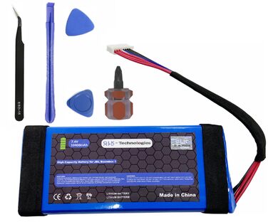 Змінний акумулятор GLK-Technologies JBL Boombox 1 High Power JEM3316, JEM3317, JEM3318 Акумулятор 10400 мАг вкл. набір інструментів NUE
