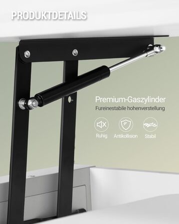 Журнальний столик Hzuaneri, стіл для вітальні з регульованою висотою, 3 шухлядами та 2 відділеннями, 50 100 47 см, журнальний столик з відділенням, що трансформується в обідній стіл, для вітальні, домашнього офісу, білий CT22203W