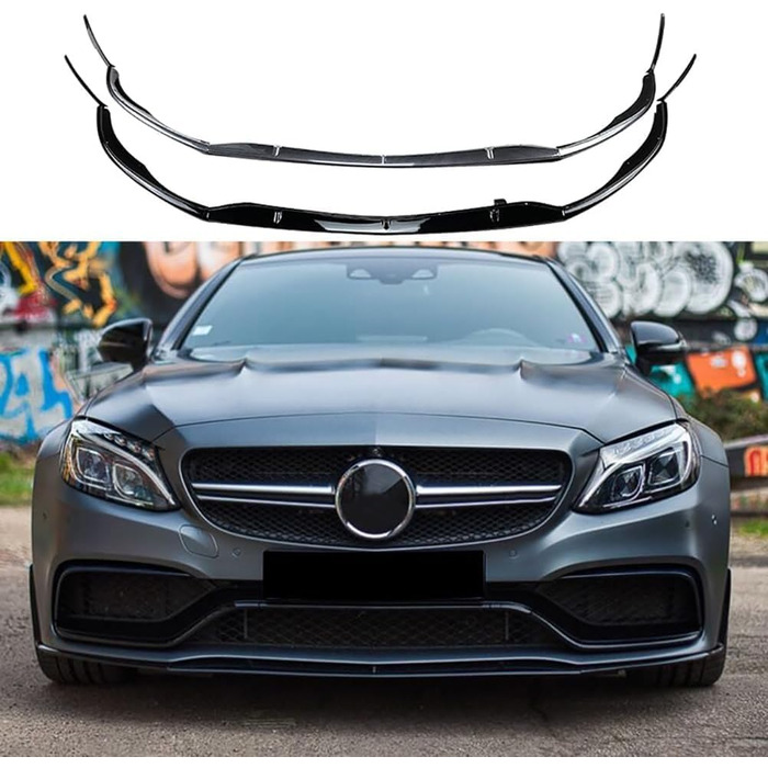 Передній спойлер ISTOVO для Mercedes Benz C-Class W205 C205 S205 C63 AMG 2015-2022, Передній спойлер губи бампера, Тюнінг Автомобільні аксесуари, Зовнішній вигляд з вуглецевого волокна Звичайний вигляд з вуглецевого волокна