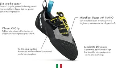 Взуття для скелелазіння Scarpa Vapor S 41.5 EU димчасто-жовте