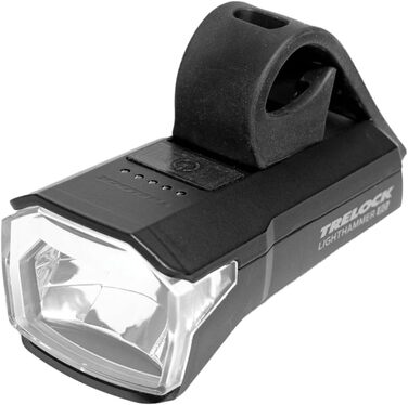 Комплект велосипедних ліхтарів TRELOCK LS 480 LIGHTHAMMER 80 LUX задній ліхтар LS740 з функцією стоп-сигналу Функція заряджання через USB Видимість 100 м Світлодіодний індикатор заряду батареї Схвалено StVZO