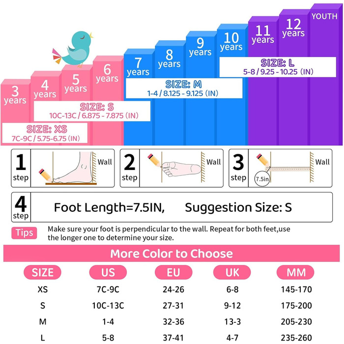 Дитячі роликові ковзани Nattork, регульовані роликові ковзани 4 розмірів, роликові ковзани для дівчаток, хлопчиків, початківців, для використання в приміщенні та на вулиці, M (205-230 мм / 32-36 EU), фіолетовий дромеріг